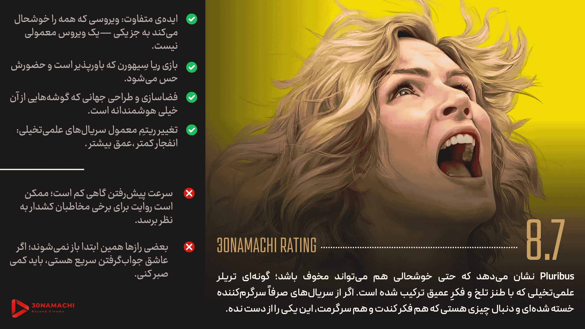 نقد و بررسی سریال Pluribus | پلوریبوس